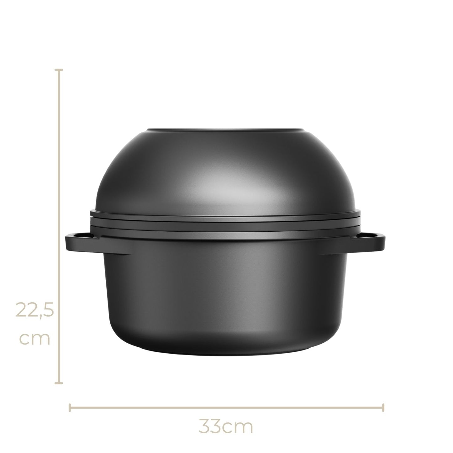 CuliStack Essential Pannenset 8-delig stapelbare presentatie in keuken