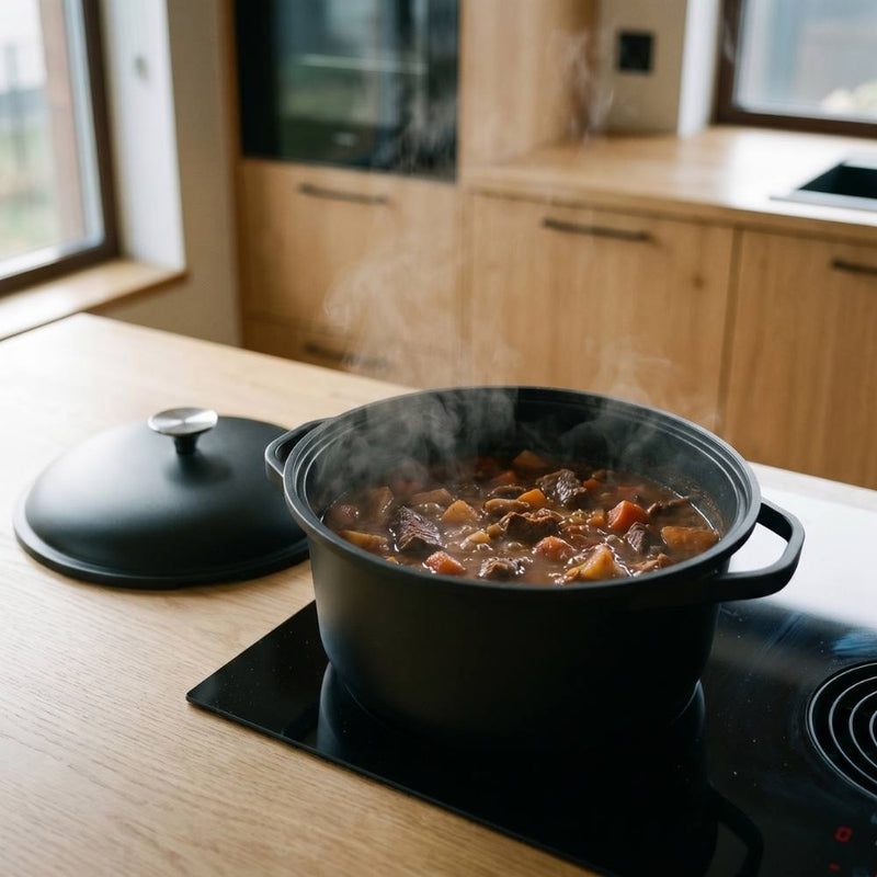 CuliStack Dutch oven met stoofgerecht, geschikt voor soep, stoof en brood