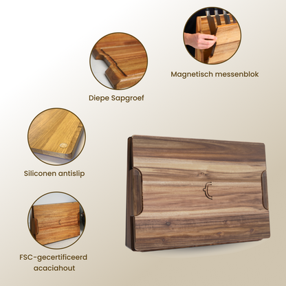 DuoBlock 2-in-1 Messenblok & Snijplank